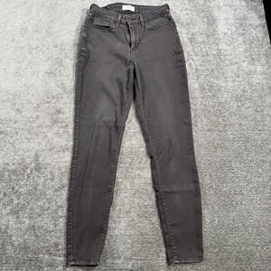 Denizen Levis High Rise Skinny Jeans Black Women's Size 6 W28 L30 Stretch Casual